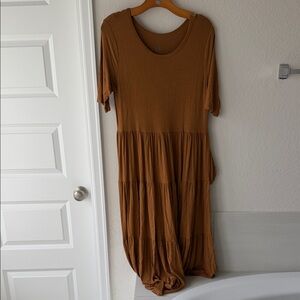 Kyte BABY Warm Tan Midi Dress